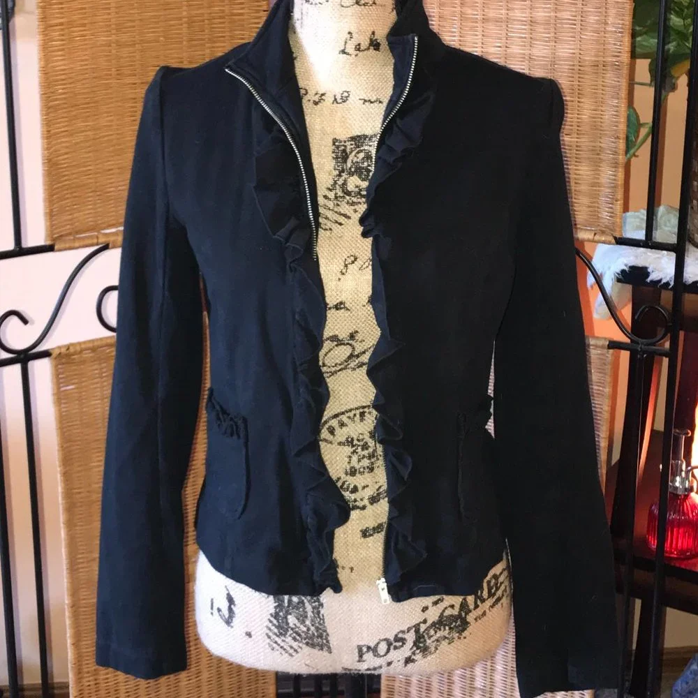 Uniform JPR Black Ruffle Jacket - Picture 1 of 6